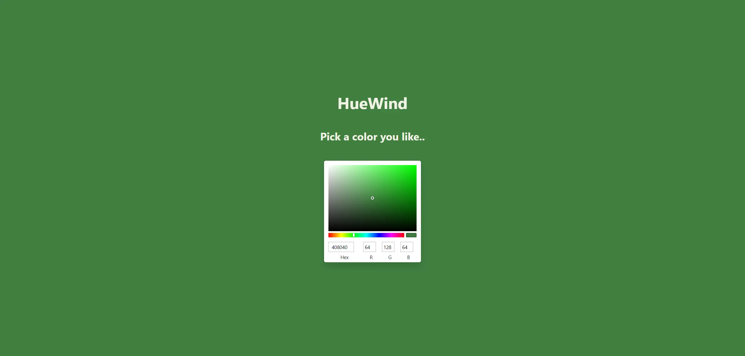 HueWind A (Tailwind CSS) palette generator for the web